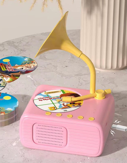 Load image into Gallery viewer, Children'S Phonograph Story Music Player Toddler Toys Kids Gramophone with 96 Cards Early Childhood Education Birthday Gift
