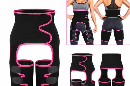 Body 3-In-1 Waist and Thigh Trimmer for Women Weight Loss Butt Lifter Waist Trainer Slimming Support Belt Hip Raise Shapewear