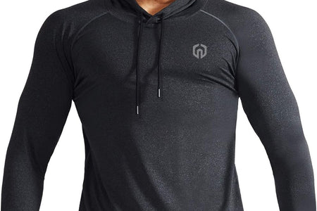 Men'S Dry Fit Athletic Workout Running Shirts Long Sleeve