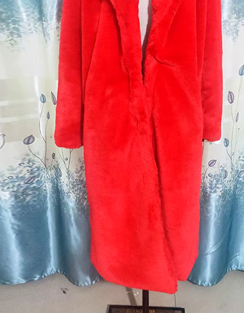 Load image into Gallery viewer, Winter Jacket Women High Quality Faux Rabbit Fur Coat Luxury Long Fur Jacket Overcoat Thick Warm Large Size Female Plush Coats
