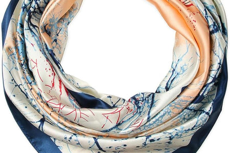 35X35 Large Square Satin Hair Scarf for Women – Silk-Feel Head Wrap, Night Protection, Fashion Bandana & Headscarf