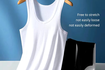 1/3 Pack Four Seasons Men'S Cotton Joker Vest Teenagers Simple Fit Sports Fitness T-Shirt Middle-Aged Casual Sleeveless Shirt