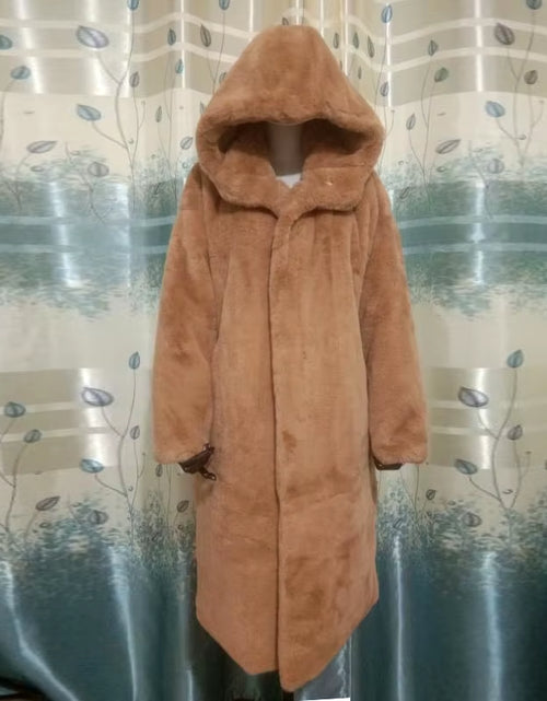 Load image into Gallery viewer, Winter Jacket Women High Quality Faux Rabbit Fur Coat Luxury Long Fur Jacket Overcoat Thick Warm Large Size Female Plush Coats
