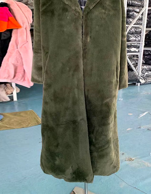 Load image into Gallery viewer, Winter Jacket Women High Quality Faux Rabbit Fur Coat Luxury Long Fur Jacket Overcoat Thick Warm Large Size Female Plush Coats
