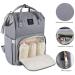 Diaper Bag Backpack, Multifunction Baby Bag with Changing Station, Foldable Crib, Insulation Milk Bottle Pocket, Waterproof Large Capacity Travel Bag with USB Charging Port, Gift for Mom Dad