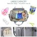Diaper Bag Backpack, Multifunction Baby Bag with Changing Station, Foldable Crib, Insulation Milk Bottle Pocket, Waterproof Large Capacity Travel Bag with USB Charging Port, Gift for Mom Dad