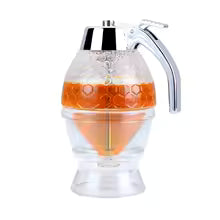 The Perfect Honey Dispenser - 200ml Plastic Pot for Easy Home Use
