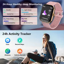 Smart Watch Bluetooth Talk Smartwatch Message Alert Heart Rate Monitor Sports Watch for Android IOS Men Women